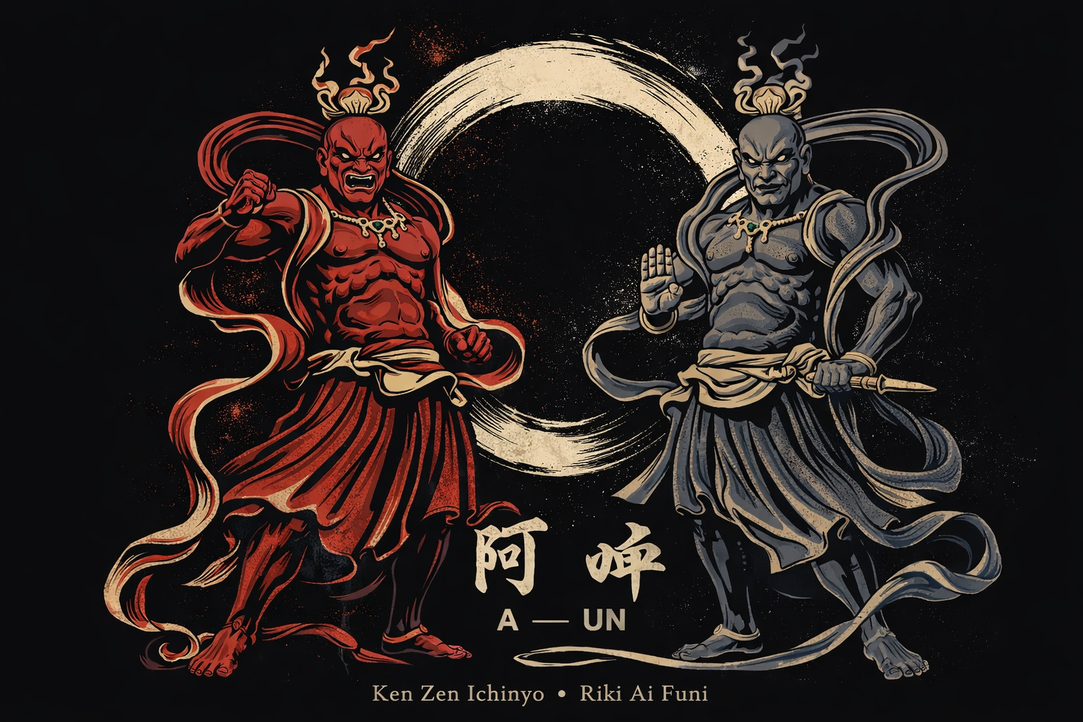 A-Un — Ken Zen Ichinyo, Riki Ai Funi