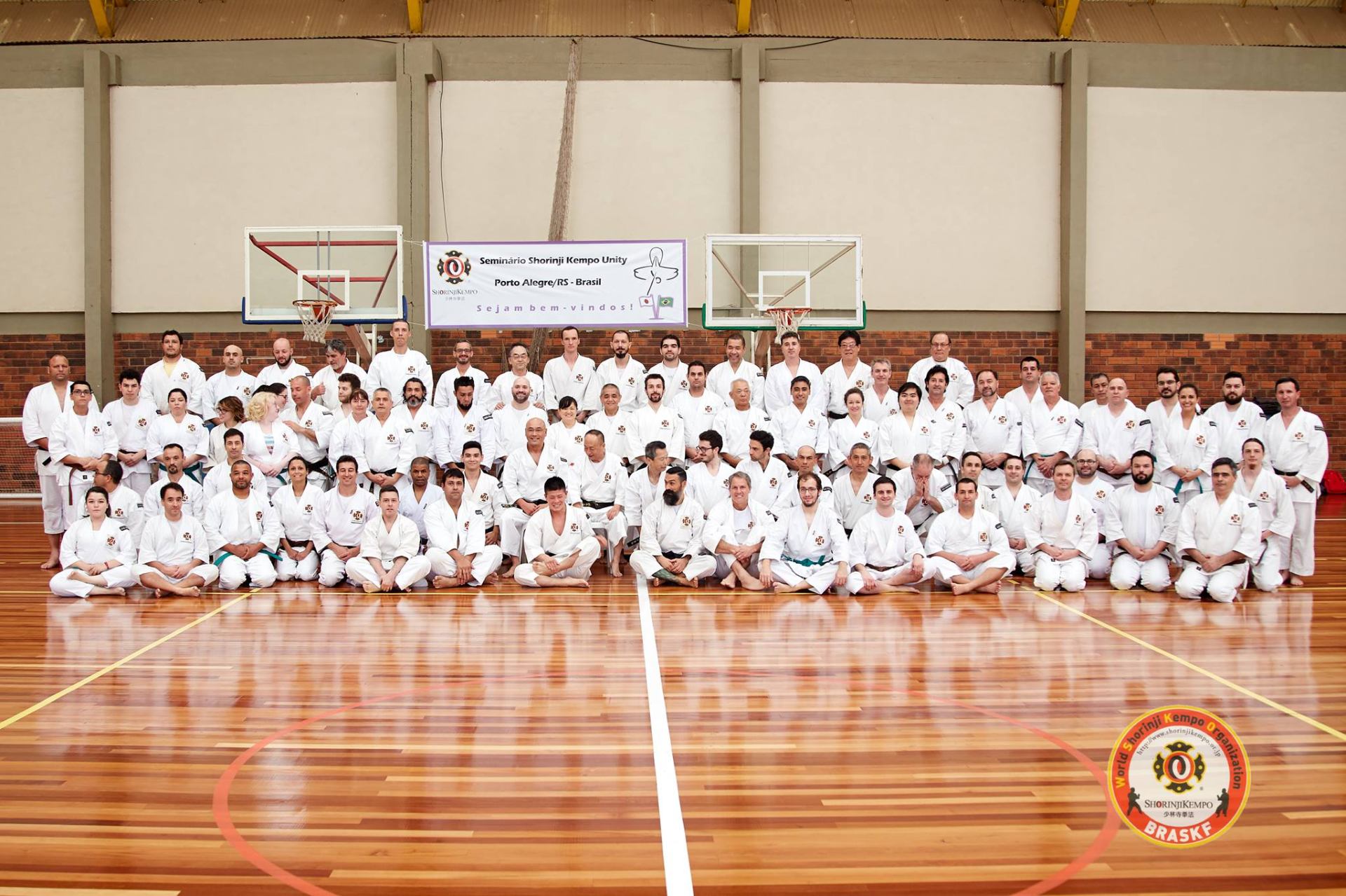 Seminário Shorinji Kempo Unity em Porto Alegre — praticantes brasileiros reunidos